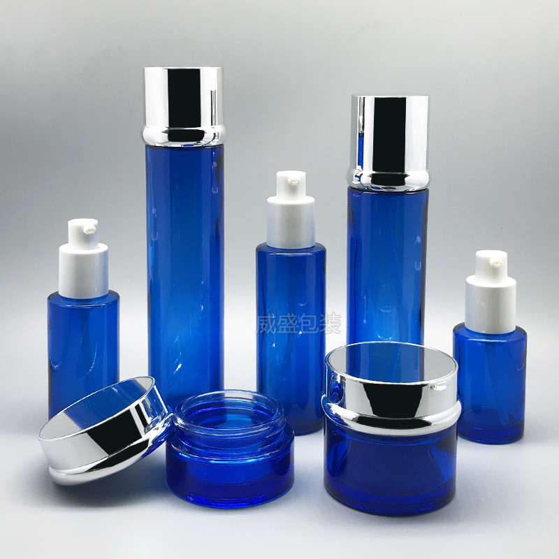 化妝品玻璃瓶新款 高檔套裝瓶子現貨(圖2)